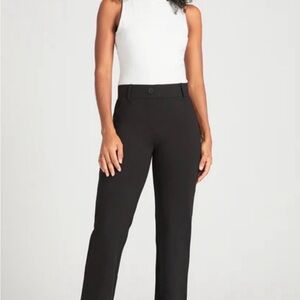 NWOT Betabrand Black Straight Leg Pants
